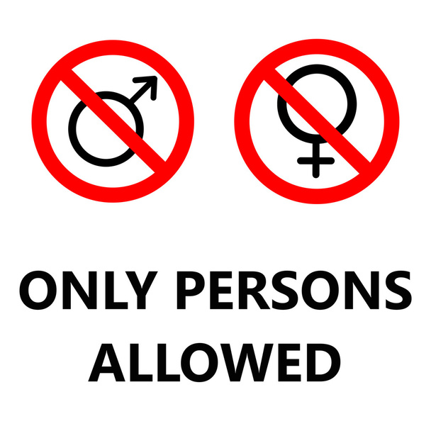 only persons allowed - Photo, Image