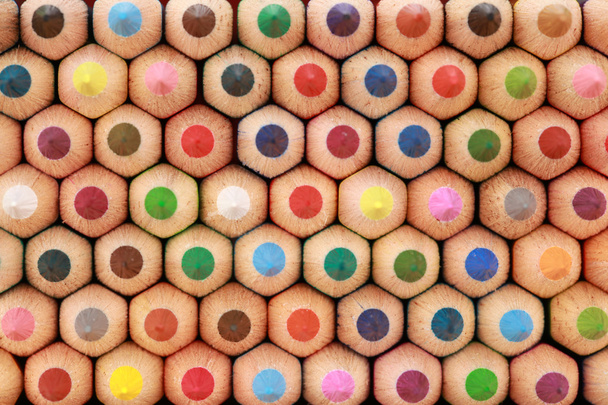 Crayons in a stack - Foto, Bild