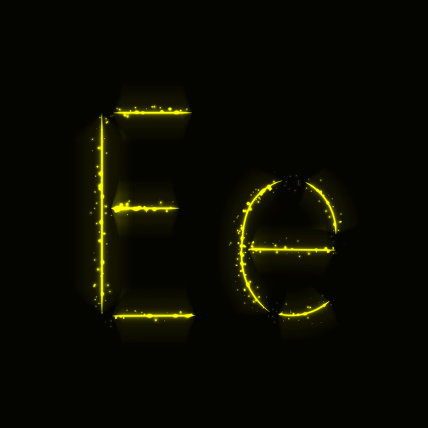 Letras del alfabeto de luces
 - Vector, Imagen