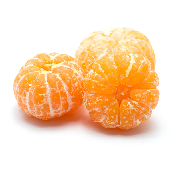 oloupané pomeranče izolovaných na bílém pozadí - Fotografie, Obrázek
