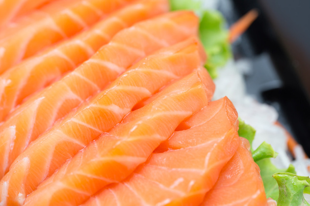 Нарезанный лосось, японская еда
 - Фото, изображение