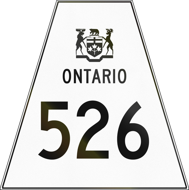 Онтаріо дорожнього щит 526 - Фото, зображення