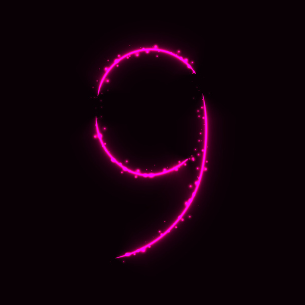 Número símbolo de luces
 - Vector, Imagen