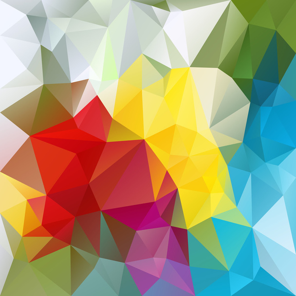 vector abstract irregular polygon background with a triangular pattern in colorful colors - Wektor, obraz
