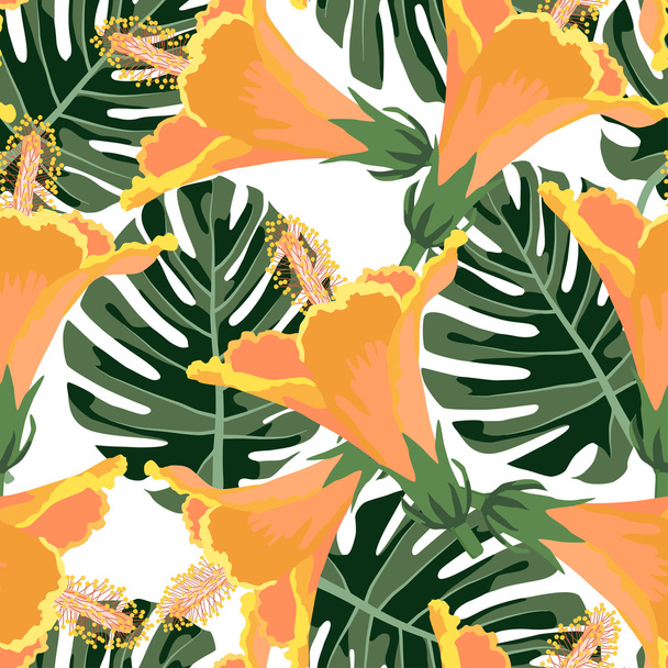 Tropical seamless pattern - Vector, Image