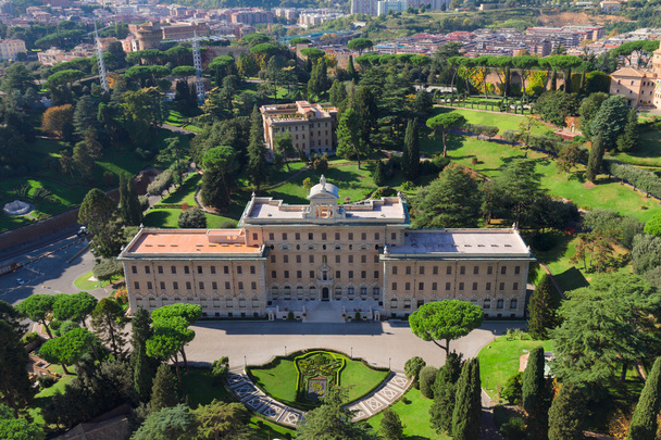 Vaticans Garten, Blick von oben - Foto, Bild