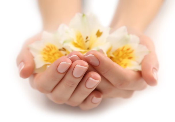 ręce z piękny manicure - Zdjęcie, obraz