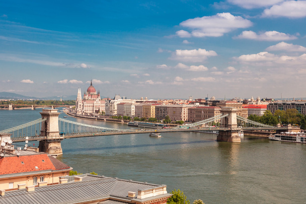 Panorama of the city of Budapest, Hungary - Zdjęcie, obraz
