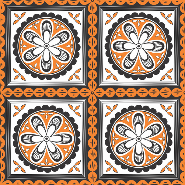 Patrón étnico sin fisuras. Adorno decorativo para tela, textil
 - Vector, imagen