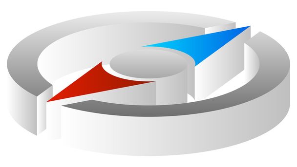 Brújula icono de viaje
 - Vector, imagen