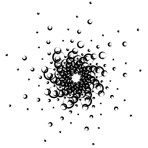 Elemento abstracto con círculos superpuestos
 - Vector, Imagen