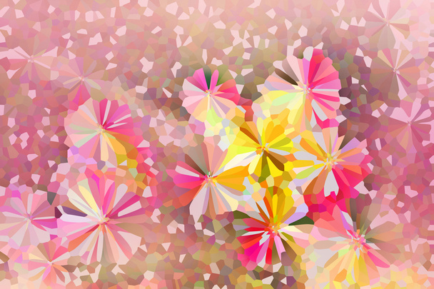 Colorido lindo cristalizar flores abstratas fundo no passado
 - Foto, Imagem