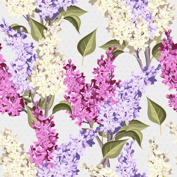 Vintage lilac seamless - Vecteur, image