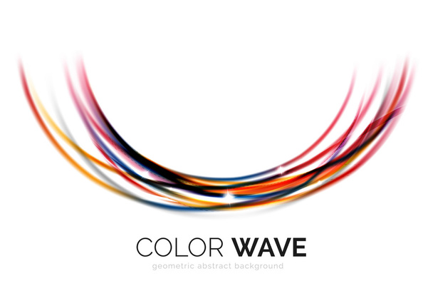Elemento de diseño de onda de color abstracto - Vector, Imagen