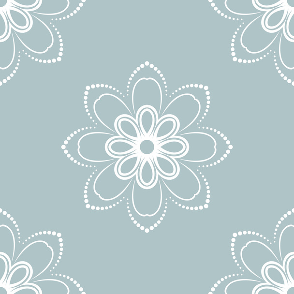 Floral Fine Seamless Vector Pattern - Vector, Imagen