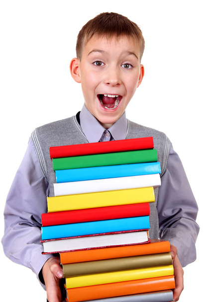 Kid with the Books - Foto, Imagen
