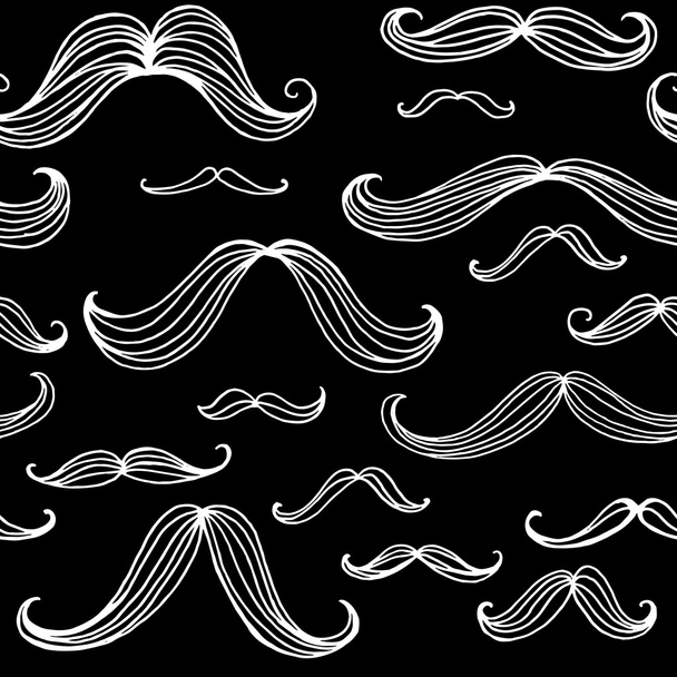 Moustaches motif sans couture. Des éléments dessinés à la main. Illustration vectorielle
 - Vecteur, image