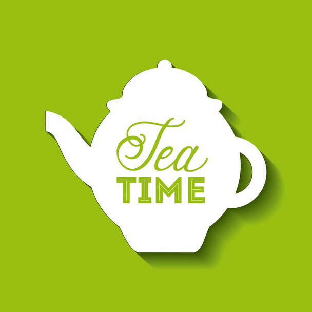 finom teát design - Vektor, kép