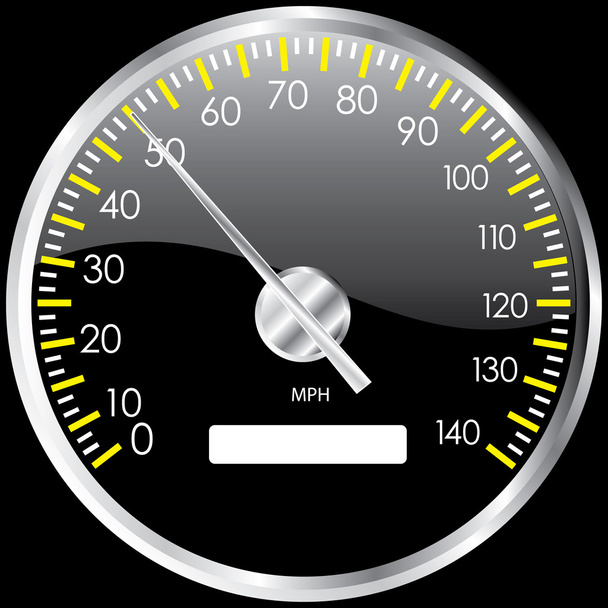 Chrome speedometer design elemen - Photo, Image