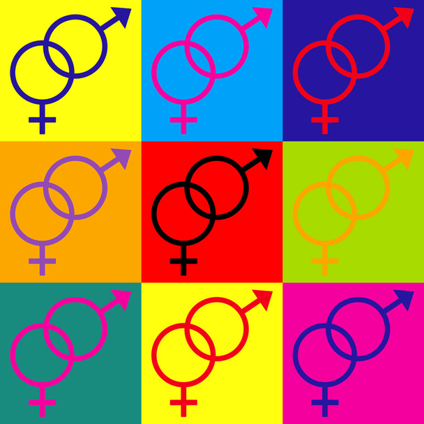 Sexsymbol-Zeichen - Vektor, Bild