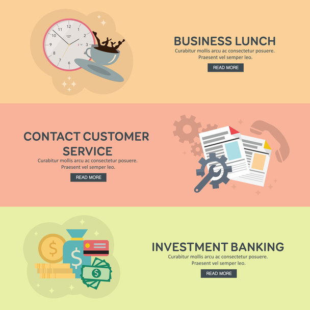Flat design concepts for business. - Vector, Image
