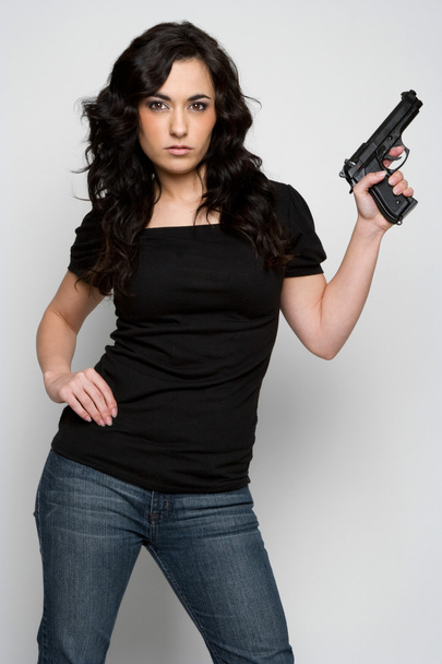 Gun Woman - Valokuva, kuva