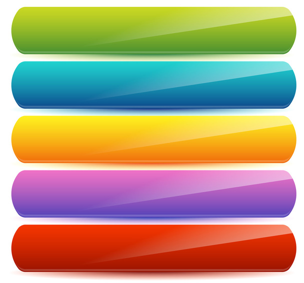 Horizontal colorful banners set   - Vector, Image