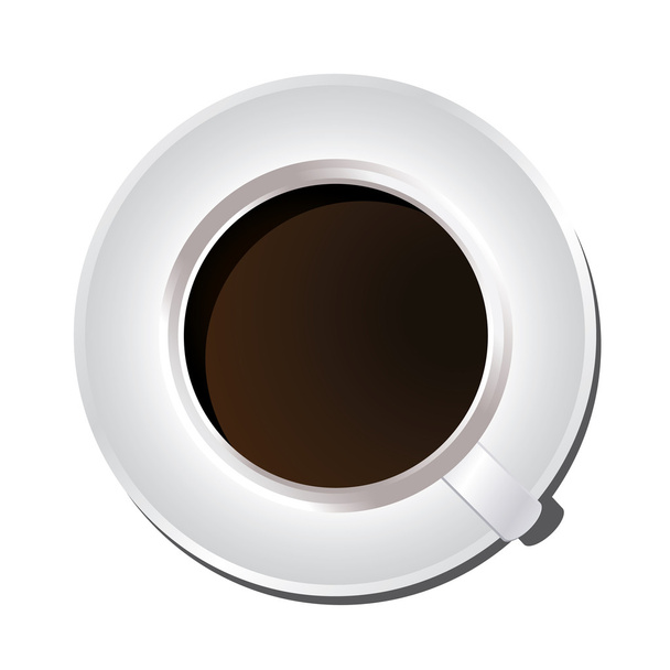 Coffee cup image. View from top - Photo, Image