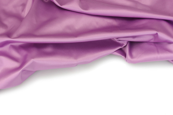 Purple silk drape isolated on white - Valokuva, kuva