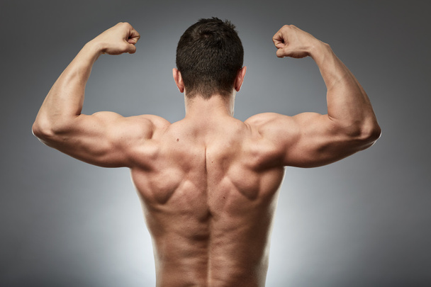 Bmodel showing his muscular back - Foto, Imagem