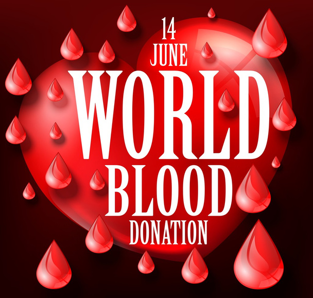 Dünya Kan Bağışı Günü - Vektör, Görsel