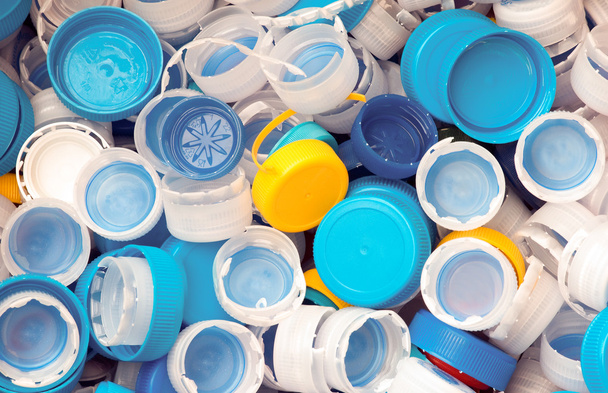 Műanyag kupakok. nézet - Fotó, kép