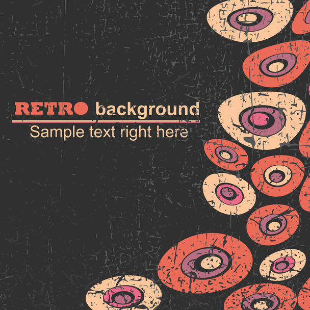 Retro grunge background - vector - Vecteur, image