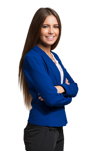 young smiling businesswoman - Zdjęcie, obraz