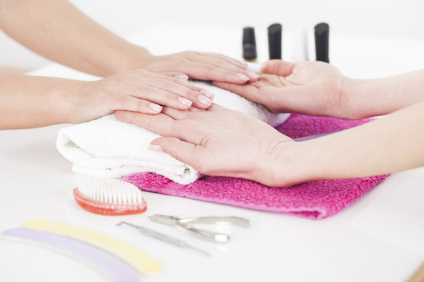 Woman receiving manicure  - Photo, image