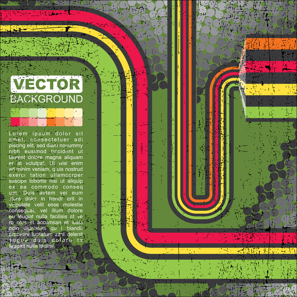 Green grunge background - Vector - Διάνυσμα, εικόνα