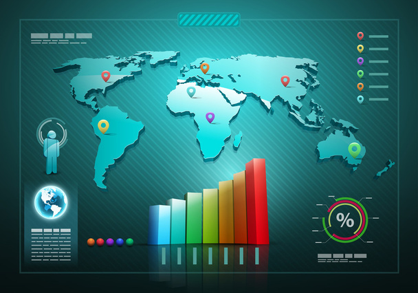 Infographics set and Information graphics  - Vector, Image