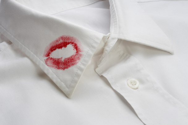 lippenstift shirt - Foto, afbeelding