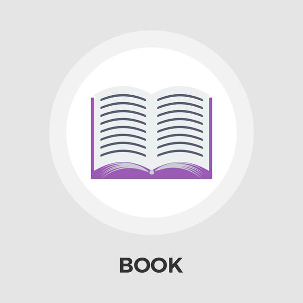 Book Flat Icon - Vector, Image