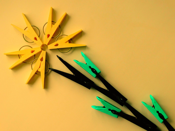 The idea for the clothespins - Foto, Imagem
