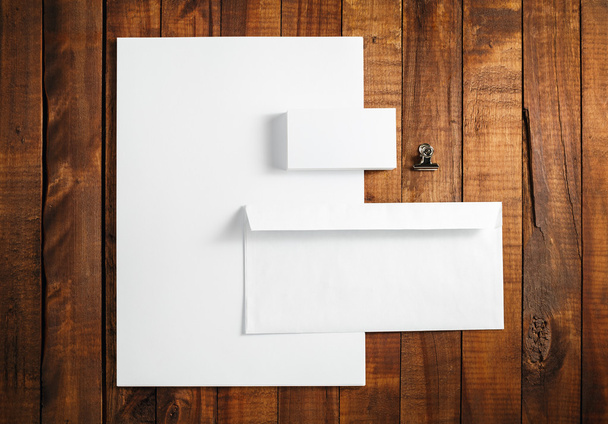 Plantilla de papelería en blanco
 - Foto, Imagen