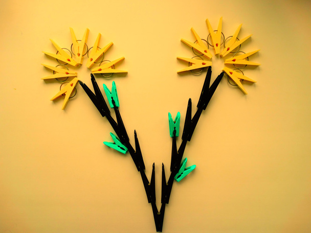 The idea for the clothespins - Foto, imagen
