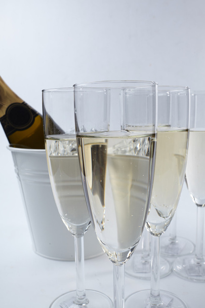 holiday champagne glasses - Photo, Image