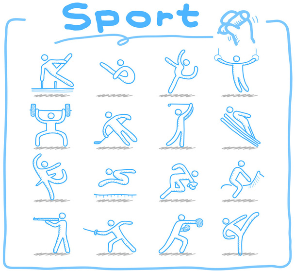 Sport ikonok beállítása - Vektor, kép