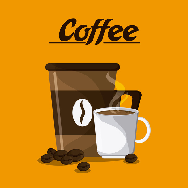 Coffee design. drink concept. Flat illustration - Vector, Image