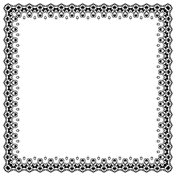 Decorative vintage frame. Border pattern vector - Vector, Image