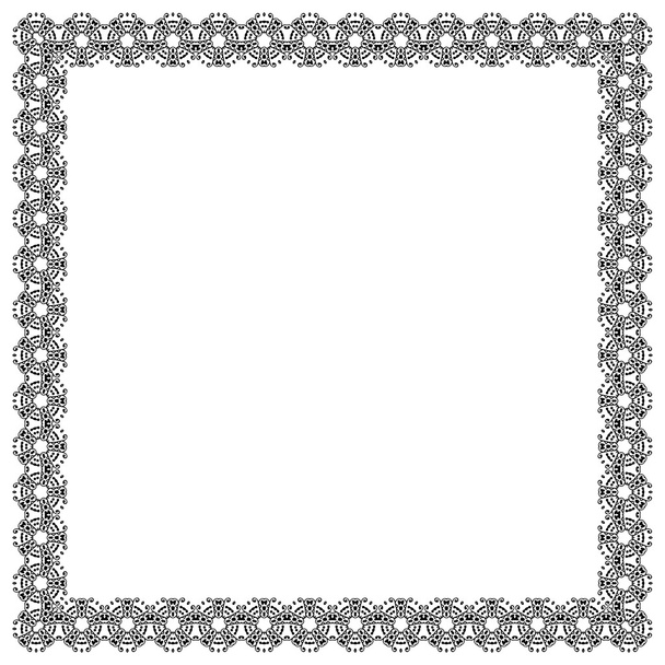 Decoratieve vintage frame. Grens patroon vector - Vector, afbeelding