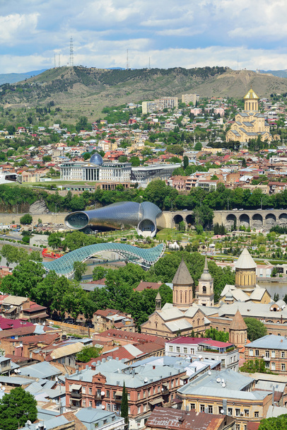 The historic center of Tbilisi. Georgia country. Tourism in the  - 写真・画像