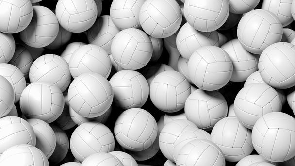 3D rendering White volleyballs - Photo, Image