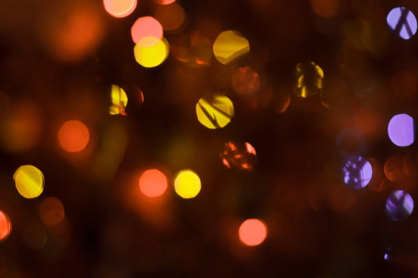 siyah altın ve kırmızı ışıklar. Glitter vintage ışıklar arka plan  - Fotoğraf, Görsel